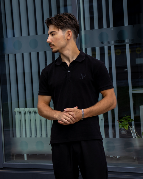 (Polo) Поло-футболка на ґудзиках TOP-01-BLK-S фото